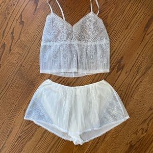 NWOT Only Hearts lace cami and shorts set